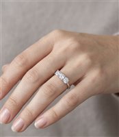 Ringe Medea Dame Anello Trilogy in Weißgold Diamante 1.00 Ct TRYLOGY CUO 1.00 - TRYLOGY CUO 1.00